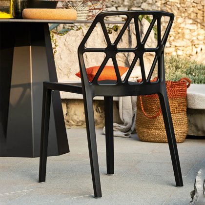 Set of 4 Alchemia Outdoor Chairs (CB1056) from Connubia by Calligaris Set of 4 Alchemia Outdoor Chairs (CB1056) from Connubia by Calligaris