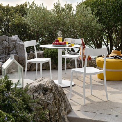 Set of 4 Argo Outdoor Chairs (CB1523) from Connubia by Calligaris Set of 4 Argo Outdoor Chairs (CB1523) from Connubia by Calligaris