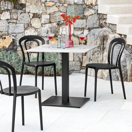 Set of 4 Caffe Outdoor Chairs (CB1970) from Connubia by Calligaris Set of 4 Caffe Outdoor Chairs (CB1970) from Connubia by Calligaris