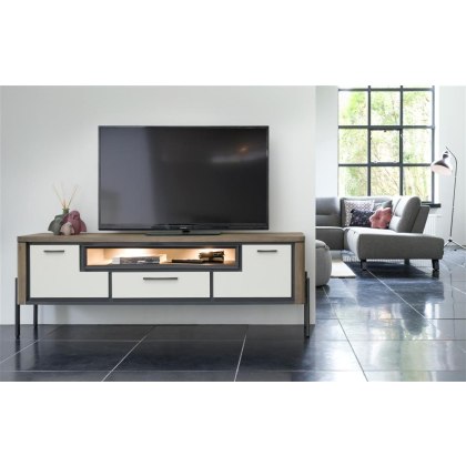 Shirley 170cm TV Lowboard (with LED Lighting) by Habufa