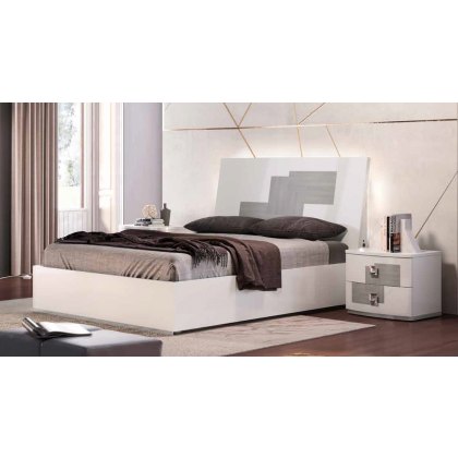 Kate Kingsize Storage Bedframe (Wood Finish) by Euro Designs