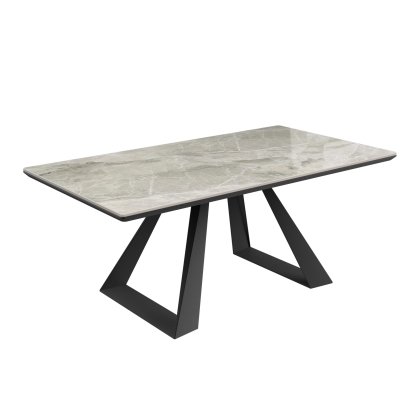 Dante Gloss Top Ceramic Grey Coffee Table