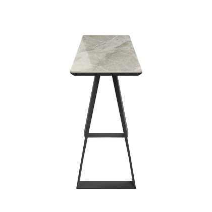 Dante Gloss Top Ceramic Grey Console Table
