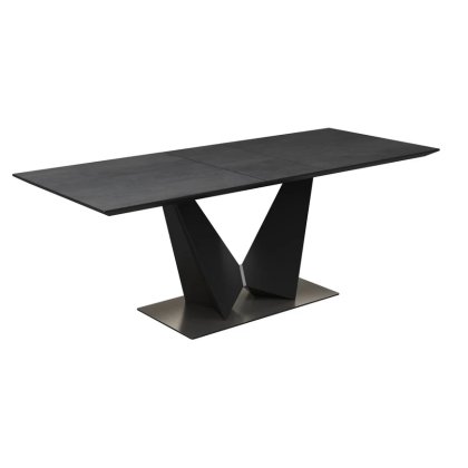 New Westin Slate Grey Ceramic 180-220 x 90cm Extending Dining Table