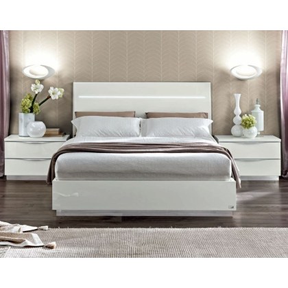 Onda White Kingsize Bedframe