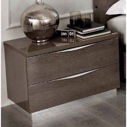 Platinum 2 Drawer Bedside Platinum 2 Drawer Bedside