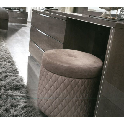 Platinum Quilted Pouffe Stool Platinum Quilted Pouffe Stool