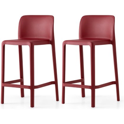 Pair of Bayo 101cm High Outdoor Bar Stools (CB1985) from Connubia by Calligaris Pair of Bayo 101cm High Outdoor Bar Stools (CB1985) from Connubia by Calligaris