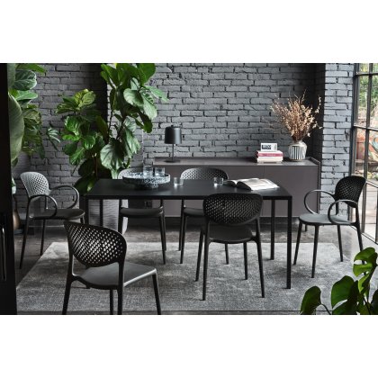 Iron 200 x 100cm Outdoor Dining Table from Connubia by Calligaris Iron 200 x 100cm Outdoor Dining Table from Connubia by Calligaris