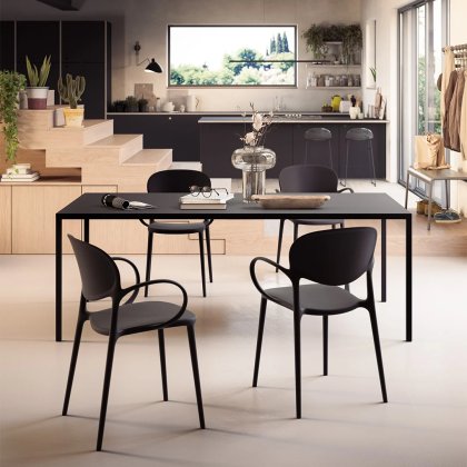 Iron 200 x 100cm Outdoor Dining Table from Connubia by Calligaris Iron 200 x 100cm Outdoor Dining Table from Connubia by Calligaris