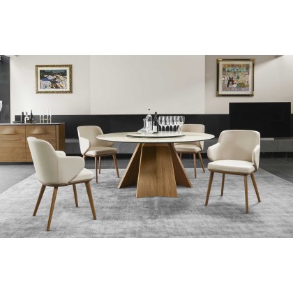 Icaro 160cm Round Dining Table (CS4113-FD-160) by Calligaris