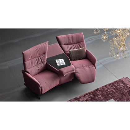 Azure Curved Trapezoidal Electric Recliner Sofa (4080-70Q) by Himolla