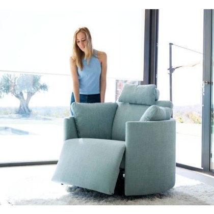 Moonrise Electric Swivel & Recliner Chair by Fama