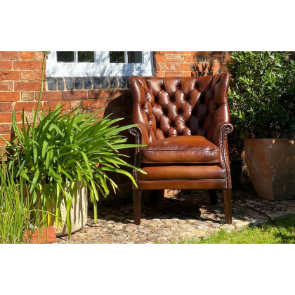 Bradley Buttoned Armchair by Tetrad