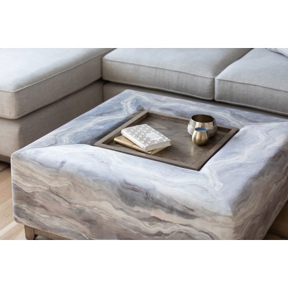 Atlanta Table Stool (Square) by Meridian Upholstery