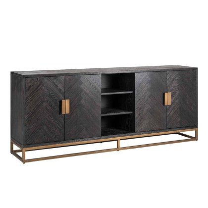 Blackbone 225cm Sideboard (Brass Collection) by Richmond Interiors