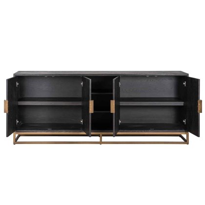 Blackbone 225cm Sideboard (Brass Collection) by Richmond Interiors