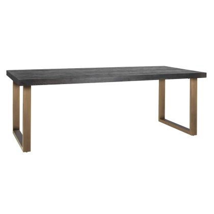 Blackbone 220 x 100cm Dining Table (Brass Collection) by Richmond Interiors