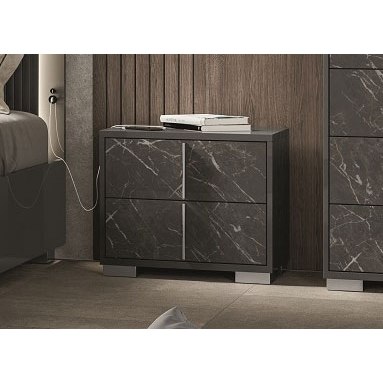 Sky 2 Drawer Bedside Chest by Euro Designs