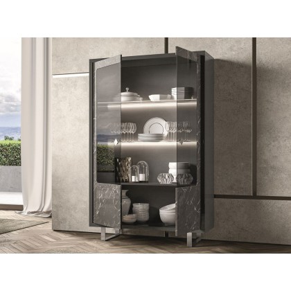 Sky 2 Door Display Cabinet by Euro Designs