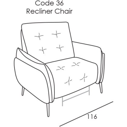 Bolzano Armchair (Electric Recliner) by Italia Living