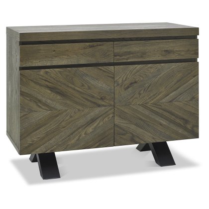 Ellipse Fumed Oak Narrow Sideboard by Bentley Designs