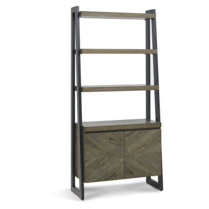 Ellipse Fumed Oak Open Display Unit by Bentley Designs