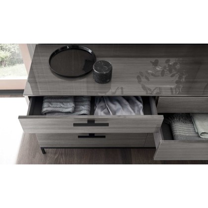 Novecento 6 Drawer Wide Dresser by ALF Italia