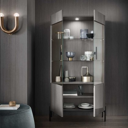 Novecento 2 Door Display Cabinet by ALF Italia