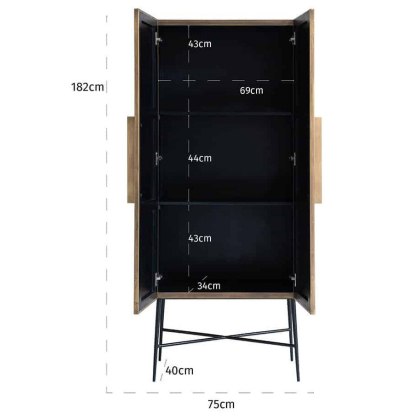 Ironville 2 Door Cabinet by Richmond Interiors