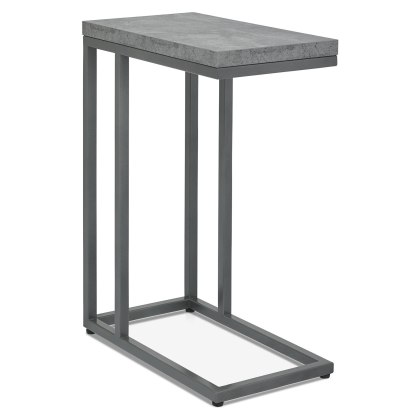 Renzo Zinc & Dark Grey Sofa Table by Bentley Designs