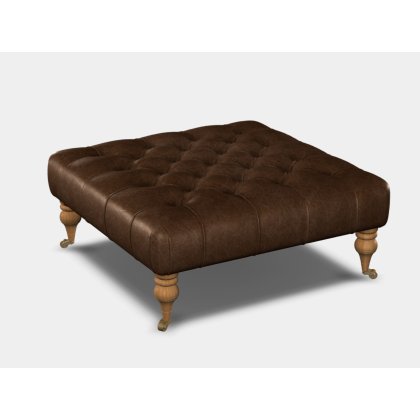 Dalmore Square Stool (All Hide) by Tetrad Harris Tweed Dalmore Square Stool (All Hide) by Tetrad Harris Tweed