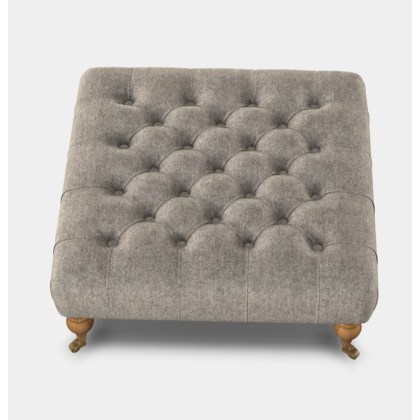 Dalmore Square Stool (All Tweed) by Tetrad Harris Tweed