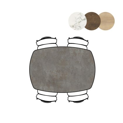 Masura 150 x 105cm Oval Dining Table by Habufa