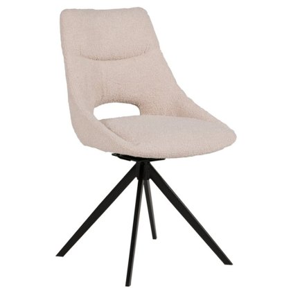 Barefoot Swivel Dining Chair (Cream) by Vida Living