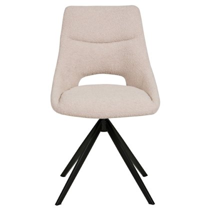 Barefoot Swivel Dining Chair (Cream) by Vida Living