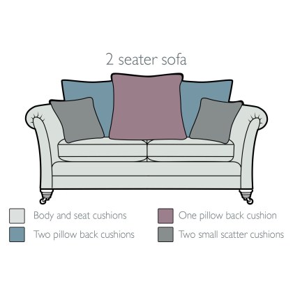 Winslow 2 Seater Pillow Back Sofa by Alstons Winslow 2 Seater Pillow Back Sofa by Alstons