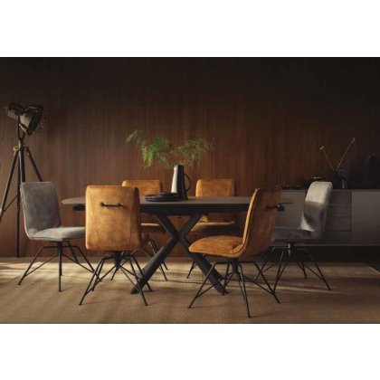 Pietro 140 - 200 x 90cm Swivel Extending Dining Table
