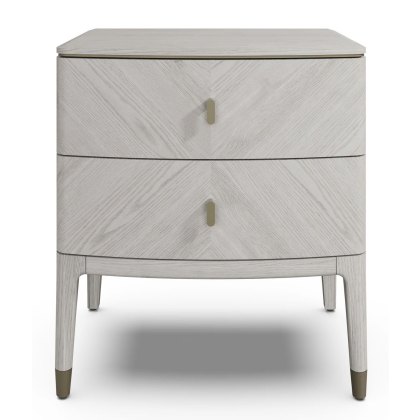 Leotta 2 Drawer Bedside Chest (Stone) by Vida Living Leotta 2 Drawer Bedside Chest (Stone) by Vida Living