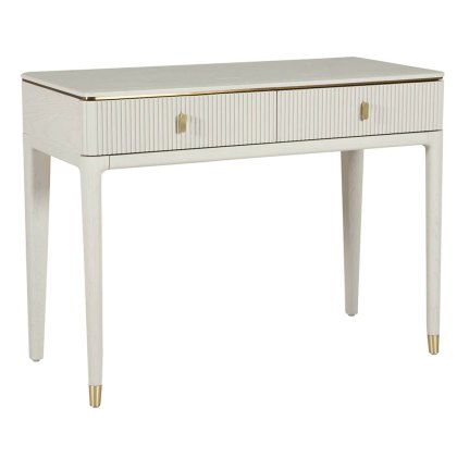 Leotta 2 Drawer Dressing Table (Stone) by Vida Living Leotta 2 Drawer Dressing Table (Stone) by Vida Living
