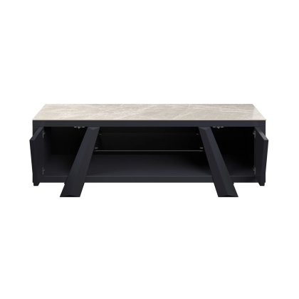 Dante Gloss Top Ceramic Grey TV Unit