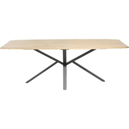 Home 220 x 110cm Rounded Dining Table by Habufa