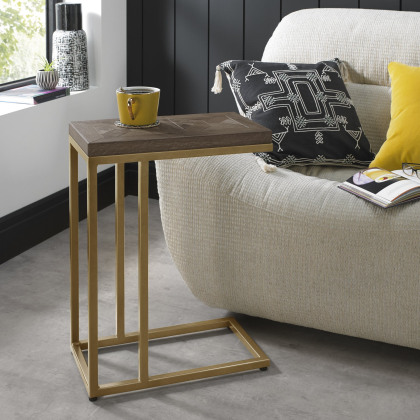 Athens Fumed Oak Sofa Table by Bentley Designs