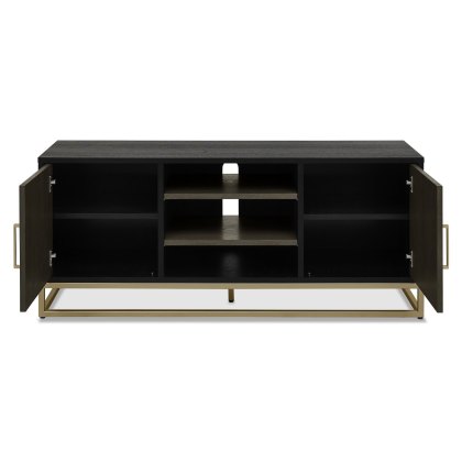 Athens Fumed Oak Entertainment Unit by Bentley Designs