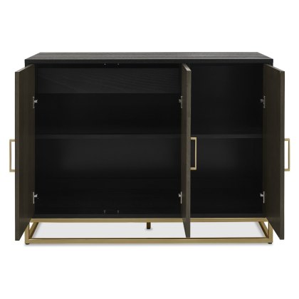 Athens Fumed Oak Narrow Sideboard by Bentley Designs