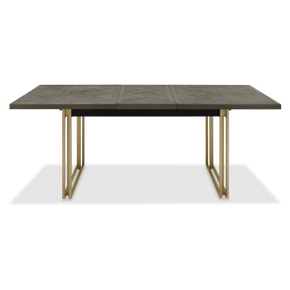 Athens Fumed Oak 4-6 Seater Extending Dining Table by Bentley Designs
