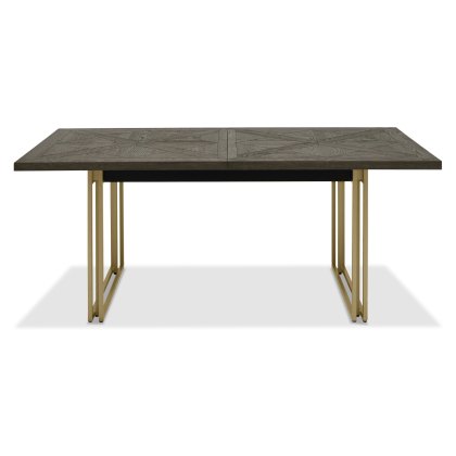 Athens Fumed Oak 6-8 Seater Extending Dining Table by Bentley Designs
