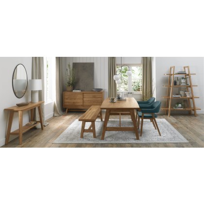 Regent Rustic Oak 4-6 Seater Extension Table by Bentley Designs