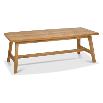 Regent Rustic Oak 6-8 Seater Extension Table by Bentley Designs