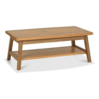 Regent Rustic Oak Coffee Table by Bentley Designs